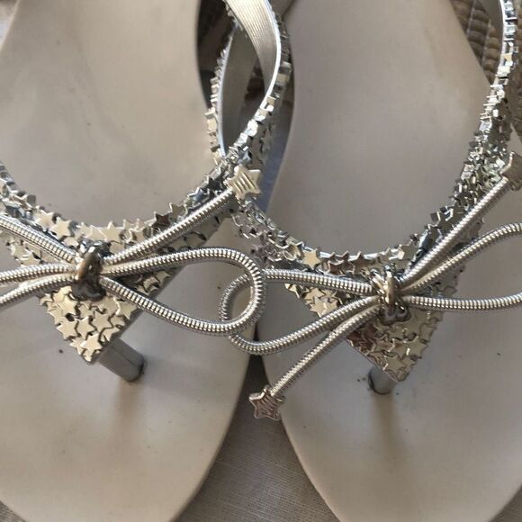 Melissa Silver star bow jelly sandals size 9 - Picture 7 of 8